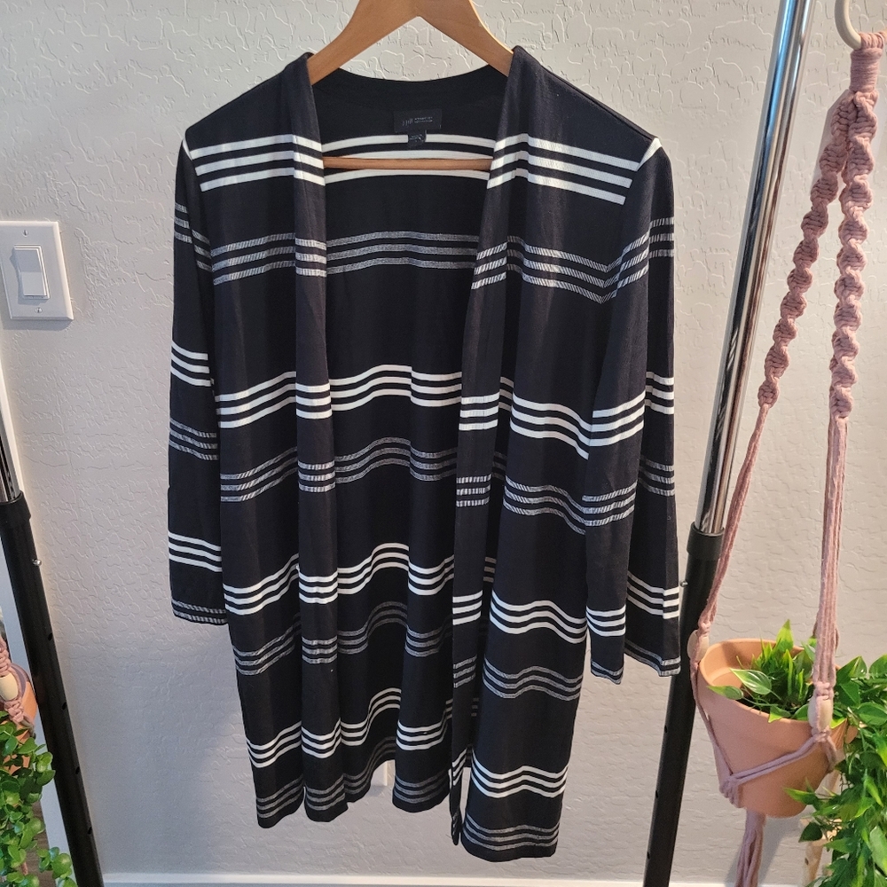 J.Jill Wearever Collection Open-Front Cardigan Sweater Women's Size L